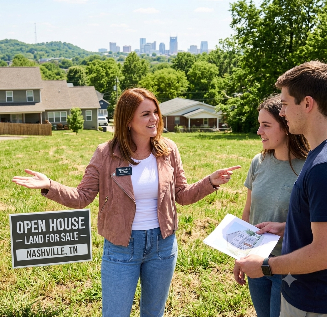 Erin reviewing home plans