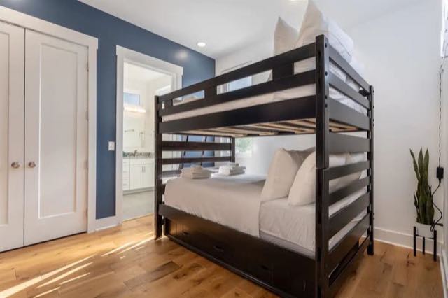Custom bunk room at The Avery