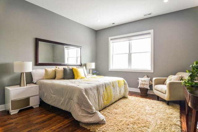 Primary bedroom at The Eagle