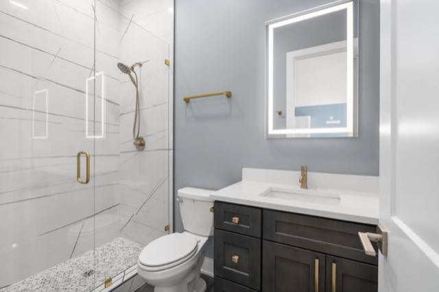 Finished bathroom at 915 Emmett Avenue